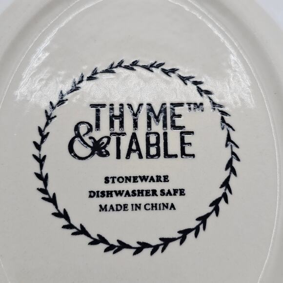 Thyme & Table Ceramic Spoon Rest Black Dot Contemporary Stoneware - Picture 2 of 7